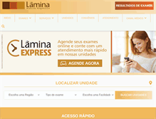 Tablet Screenshot of lamina.com.br